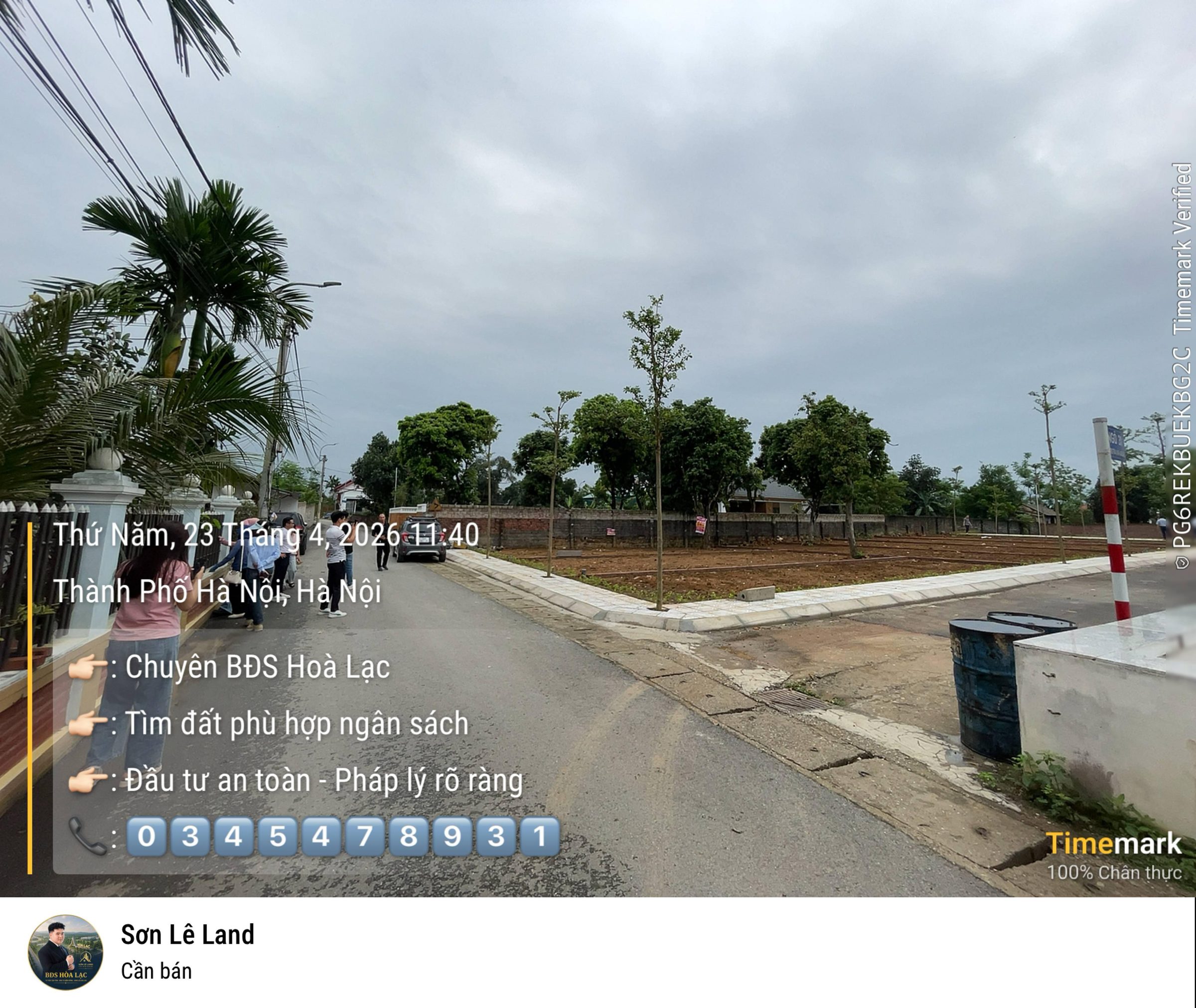 Đất nền siêu hot tại Hòa Lạc, chưa tới 30 triệu/m2, 100m2, pháp lý đầy đủ !!!