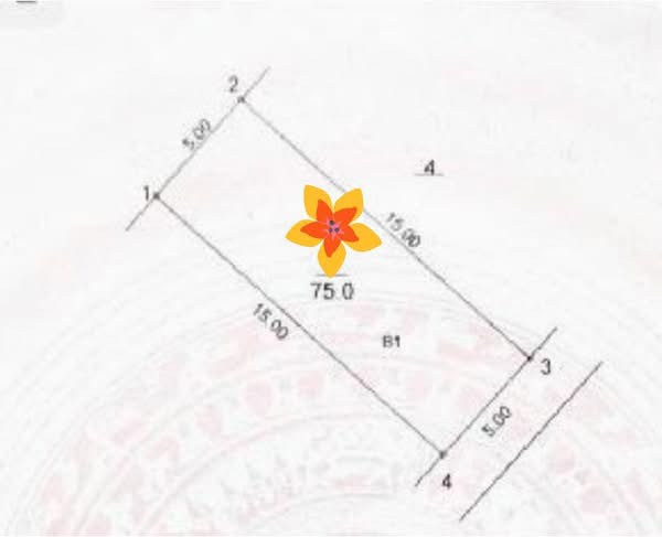 📔Chính chủ b án Mảnh Đất sổ 75m, không lỗi, 12 tỷ