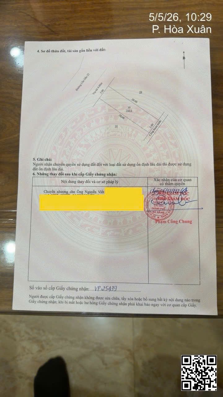 📌📌📌LÀM VIỆC TRỰC TIẾP GIÁ TỐT !!! Bán đất Cồn Dầu 22, Hòa Xuân