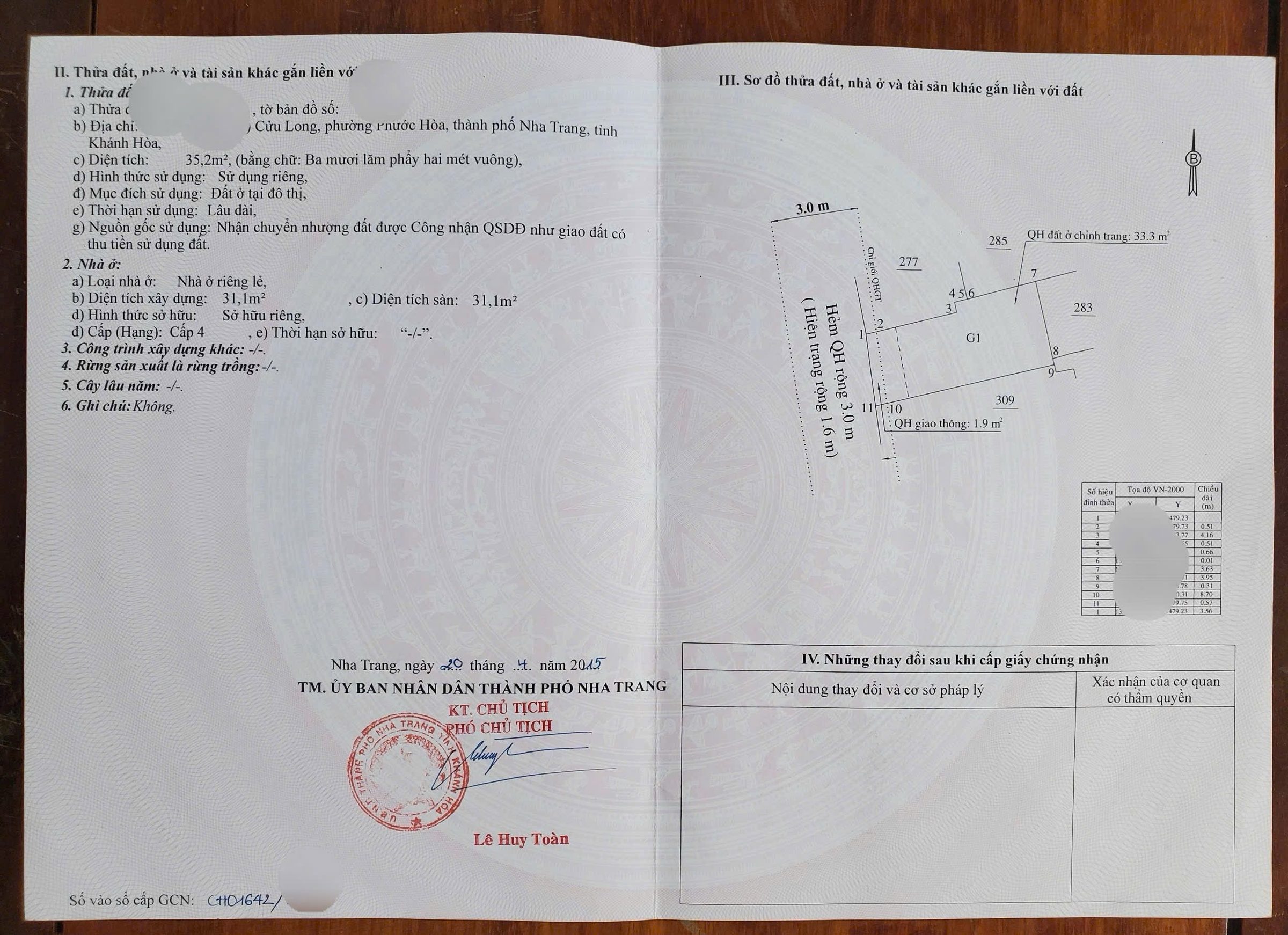 BÁN NHÀ 4TẦNG TRUNG TÂM TP NHA TRANG. CÁCH ĐƯỜNG CỬU LONG CHỈ 30M
- Dt: 35,2m2. Ngang 3,56m nở hậu 4,25m
- Hướng Tây Nam
- Nhà 4tầng mê đúc kiên cố