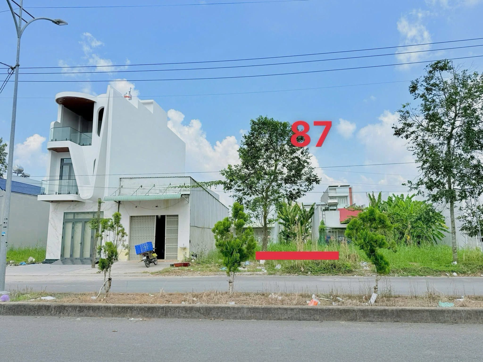 Bán nền số 87 trục chính D1 KDC Hồng Loan 6A - đối diện dãy nhà shophouse