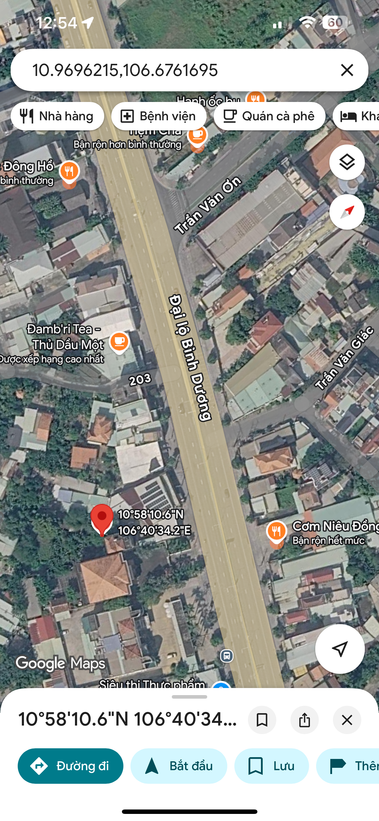 Đất Phú Thọ cũ (phường Thủ Dầu Một-TP.HCM) gần Vòng Xoay Gò Đậu,sát bên Đại Lộ Bình Dương vào 50m