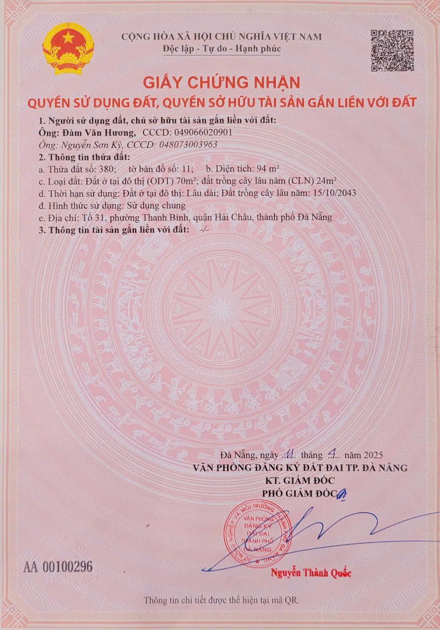 📌📌📌LÀM VIỆC TRỰC TIẾP GIÁ TỐT !!! Bán đất Đầm Rong 2, Thanh Bình