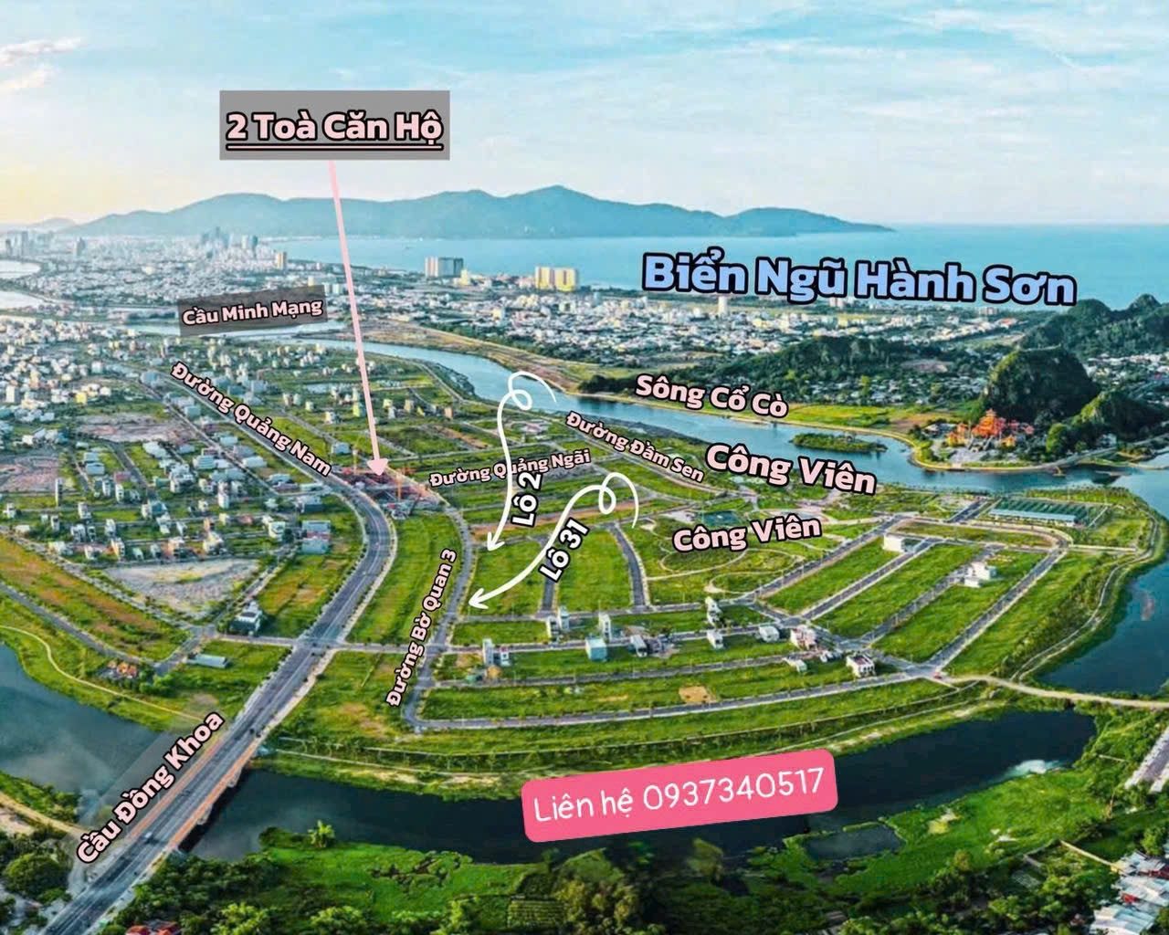 ĐẤT NỀN ĐẦM SEN NAM HÒA XUÂN 3 MẶT GIÁP SÔNG SỔ ĐỎ CHỈ TỪ 5 TỶ