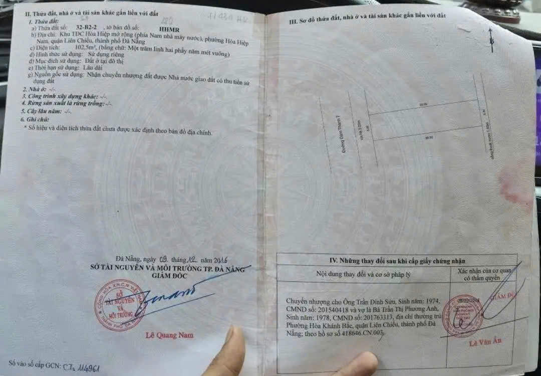 📌📌📌LÀM VIỆC TRỰC TIẾP GIÁ TỐT !!! Bán đất Đàm Thanh 7, Hòa Hiệp Nam