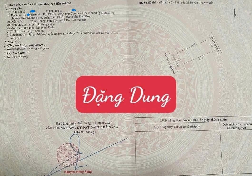 Bán nhà C4 Gác lững mặt tiền đường Đặng Dung - thông Âu Cơ