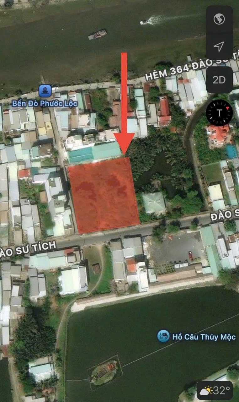 Bán đất góc 2 mặt tiền đường Đào Sứ Tích , Sát chợ Phước Lộc .