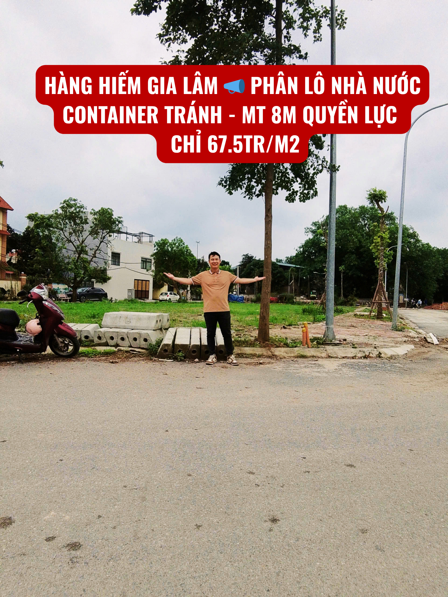HÀNG HIẾM GIA LÂM 📣 PHÂN LÔ NHÀ NƯỚC - CONTAINER TRÁNH - MT 8M QUYỀN LỰC - CHỈ 67.5TR/M2