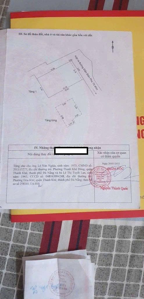 📌📌📌LÀM VIỆC TRỰC TIẾP GIÁ TỐT !!! Bán đất kiệt Điện Biên Phủ, Thanh Khê Tây