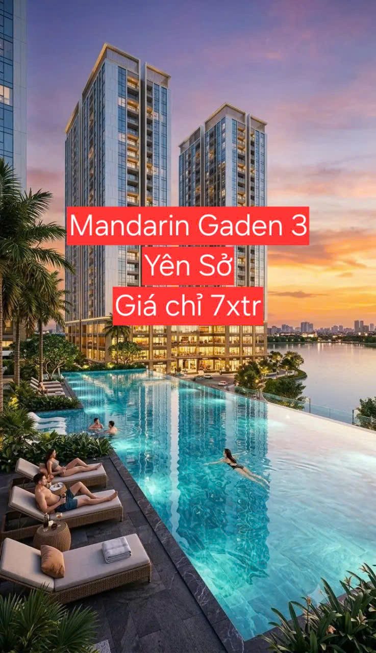 Sống chuẩn resort - Tầm view 4 hồ độc bản tại Mandarin Garden 3 Yên Sở - Hòa Phát