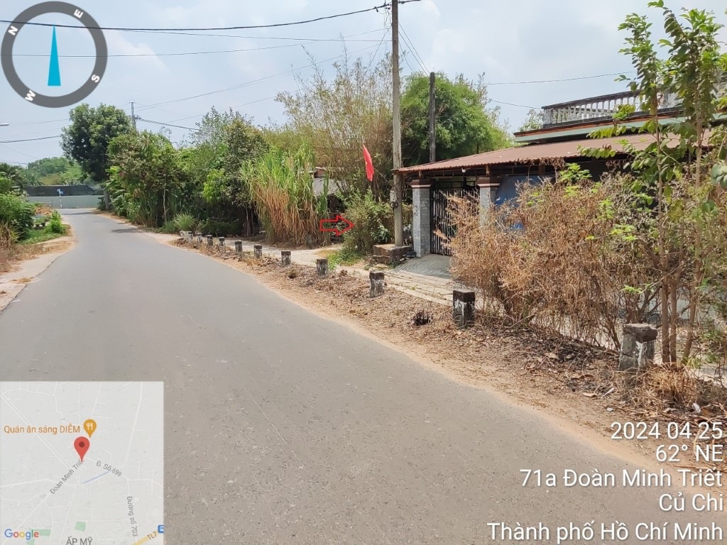 Mặt tiền Đoàn Minh Triết, Thái Mỹ, Củ Chi, 1,8 tỷ, 328m2