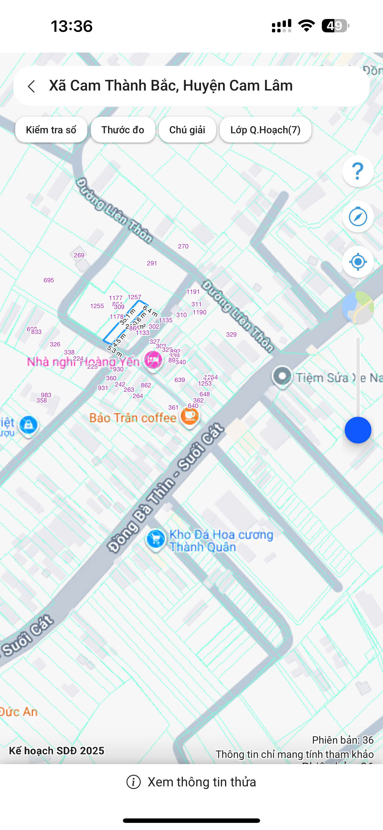 🏡 BÁN ĐẤT THÔN LAM SƠN – XÃ CAM THÀNH BẮC – CAM LÂM 🏡