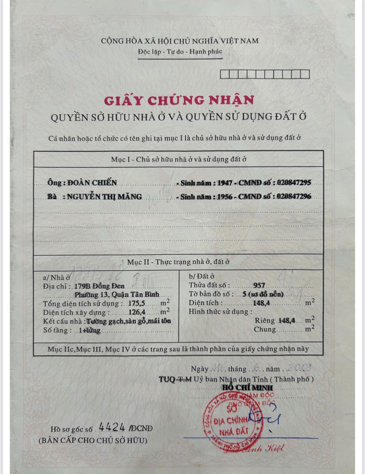 Bán nhà Mặt tiền Đồng Đen, P11, Q Tân Bình – Giá 26,5 tỷ