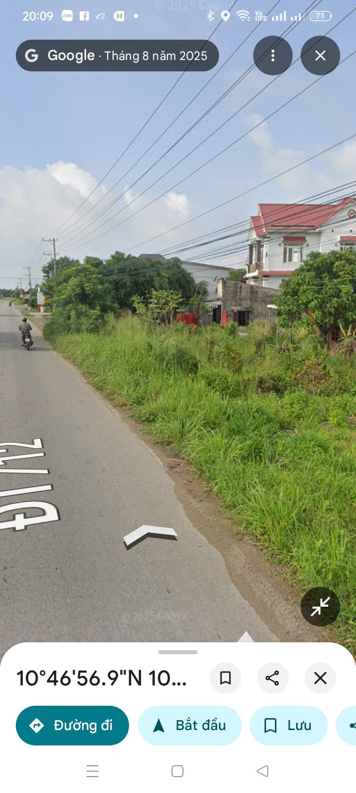 Bán Đất Ở Mặt Tiền DT 712 Tân Thuận Hàm Thuận Nam Bình Thuận, ngang 5 m dài 42 m có 60 m2 thổ cư