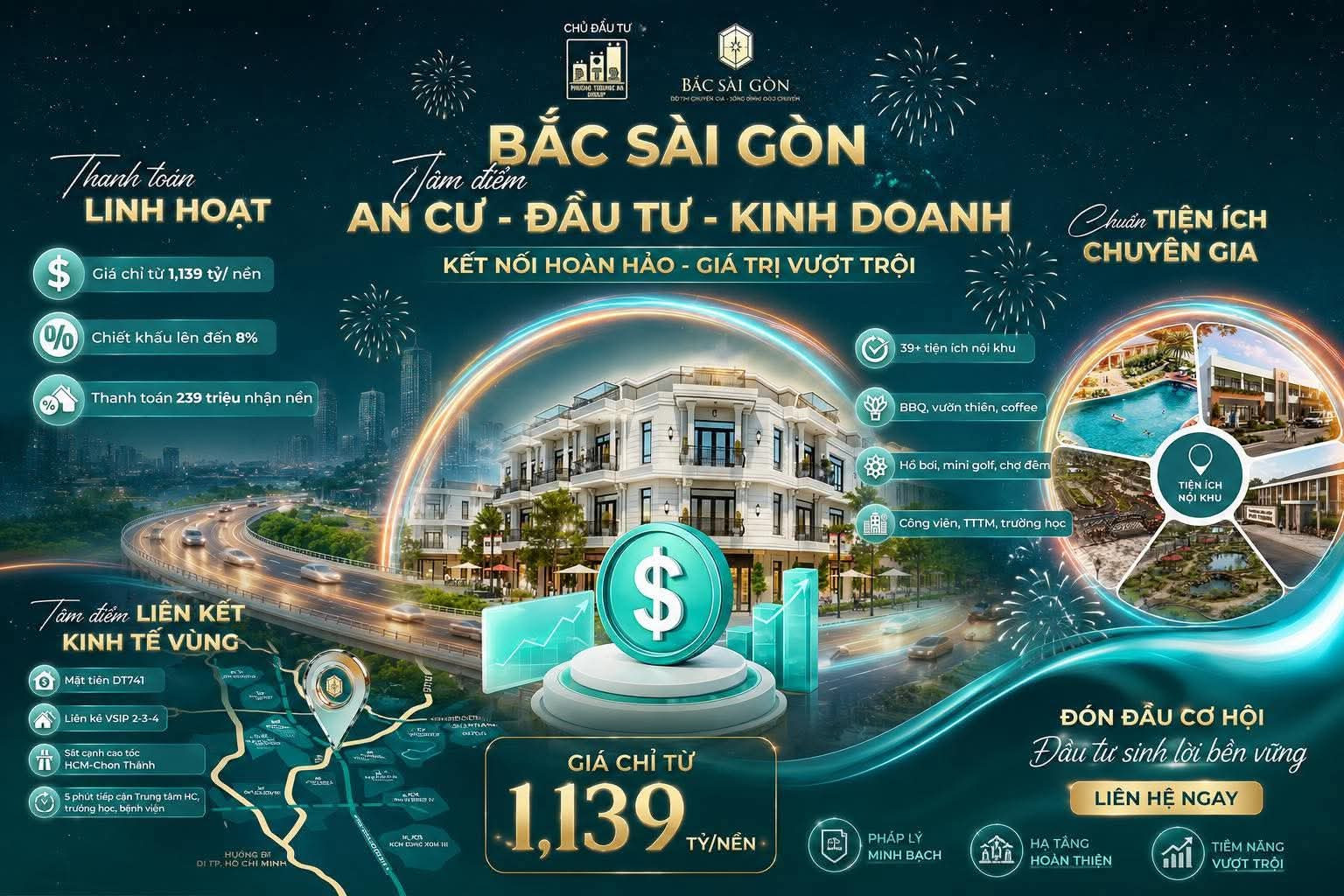 Siêu phẩm ở VSIP II giá chỉ 1 tỷ 390. Diện tích 75m2 , nằm dưới chân cao tốc tp Hò Chí Minh Chơn Thành. Khu dân cư compound