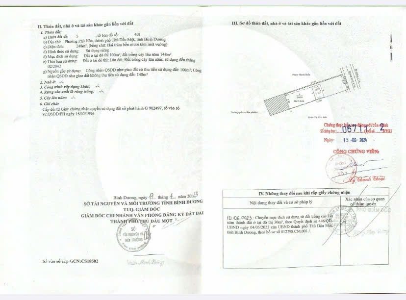 Bán nhà 248m² ngang 8m giá: 8 tỷ đồng Phường Phú Lợi