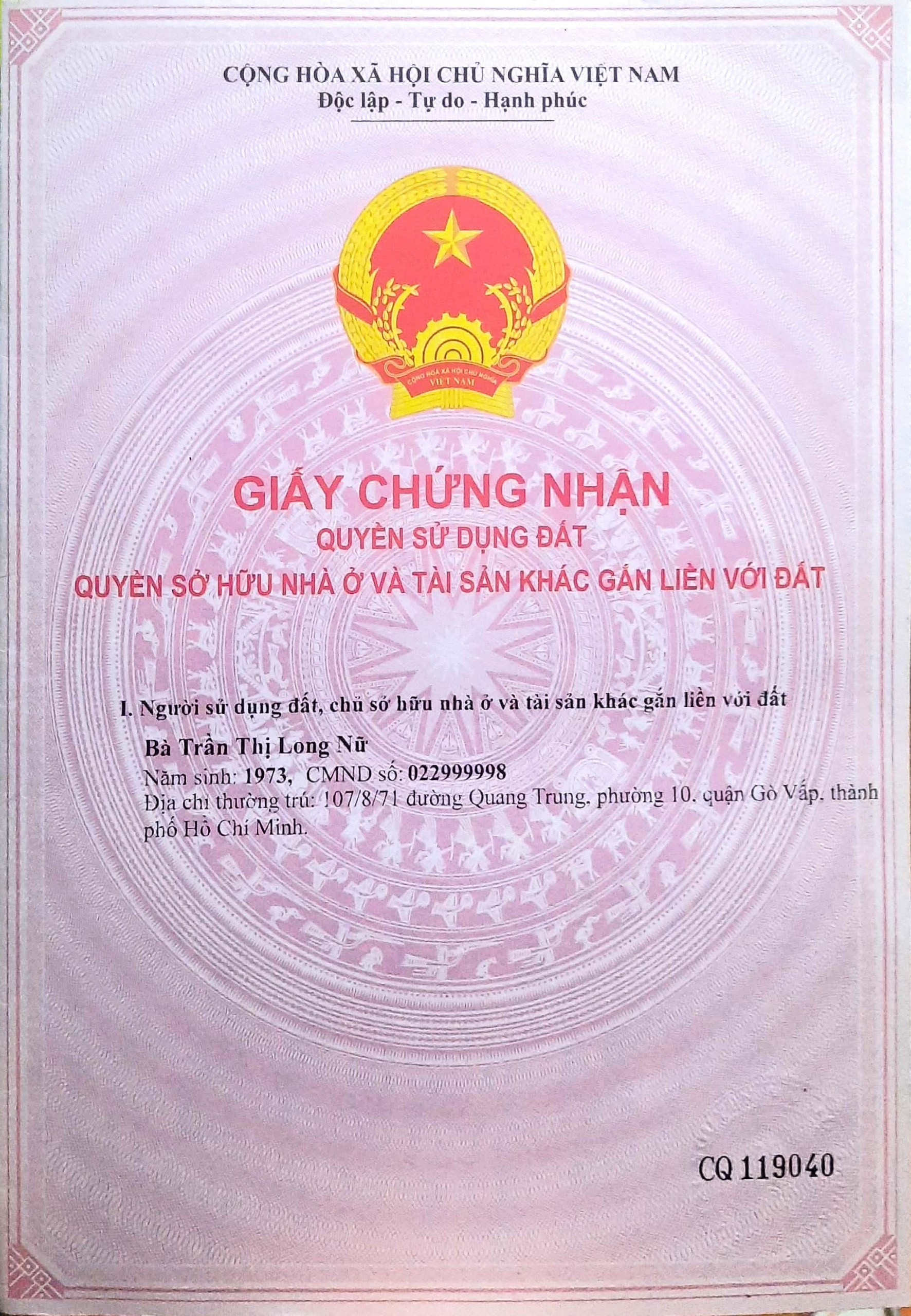 Cần bán đất Phường Tây Nam TPHCM mới