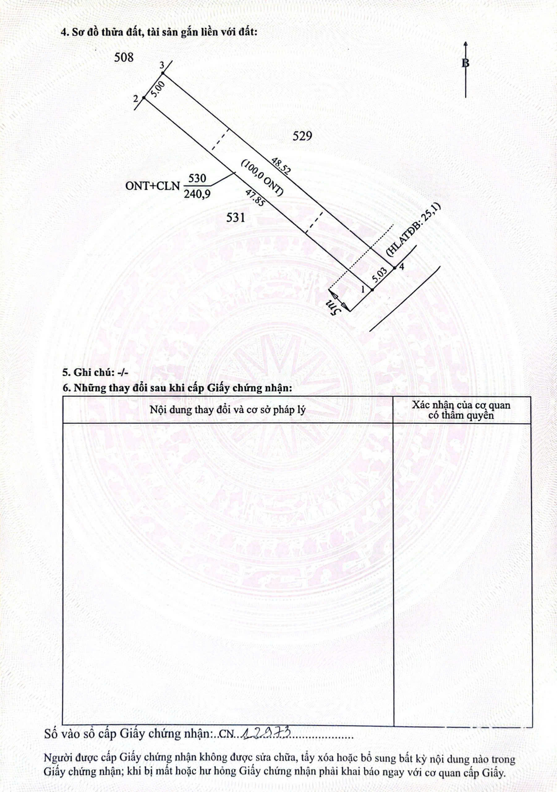 Bán Đất 250m2 có sẵn 100 m2 thổ cư giá 500 triệu tại Đường ĐT 749B Xã Minh Thạnh Huyện Dầu Tiếng Bình Dương