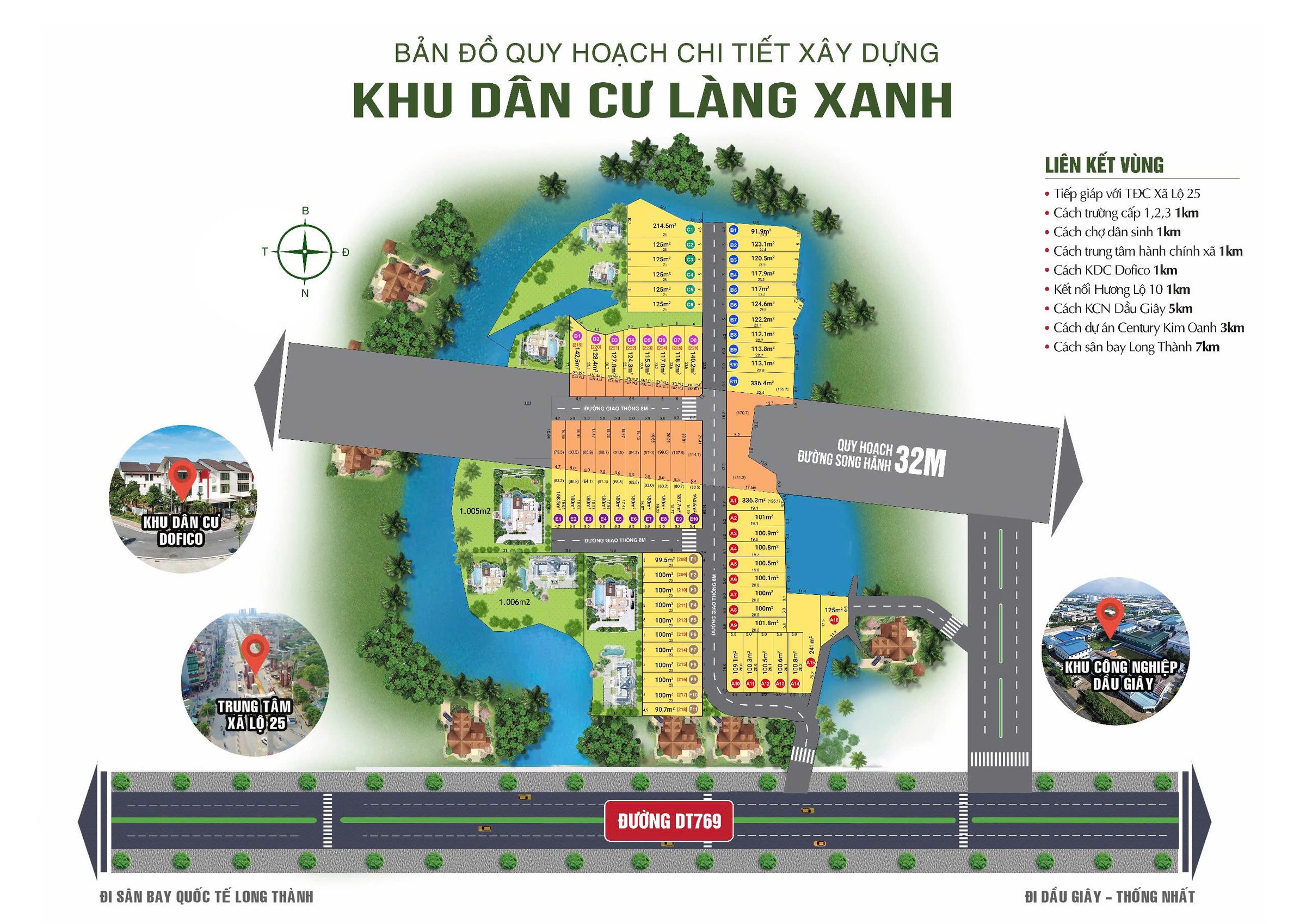Đất thổ cư giá rẻ gần sân bay Long Thành - tiềm năng đầu tư cao
