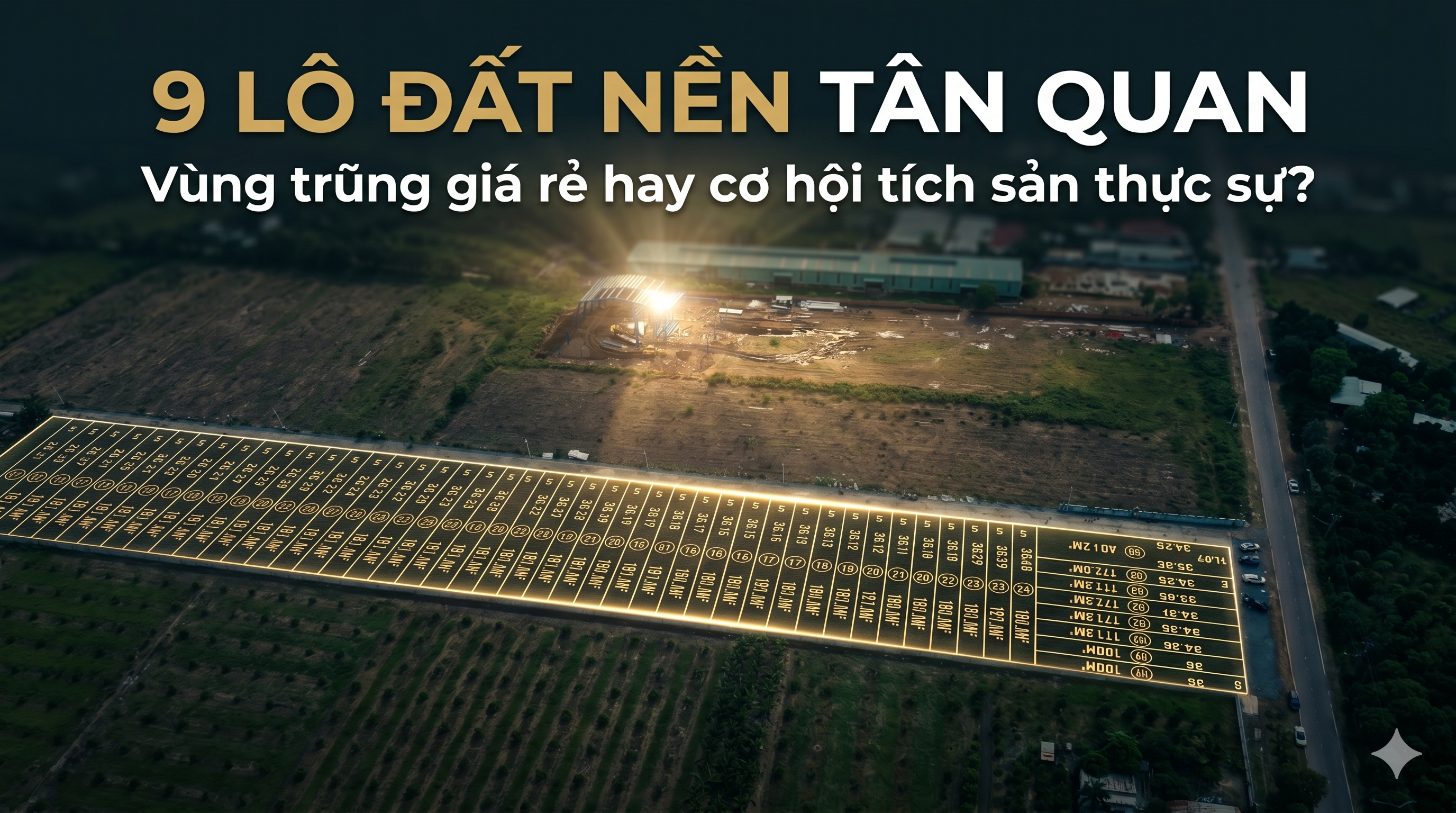 Bán Đất Nền Tân Quan 180m2, Sổ Hồng Riêng Từng Lô, Sát KCN, Chỉ 525Tr