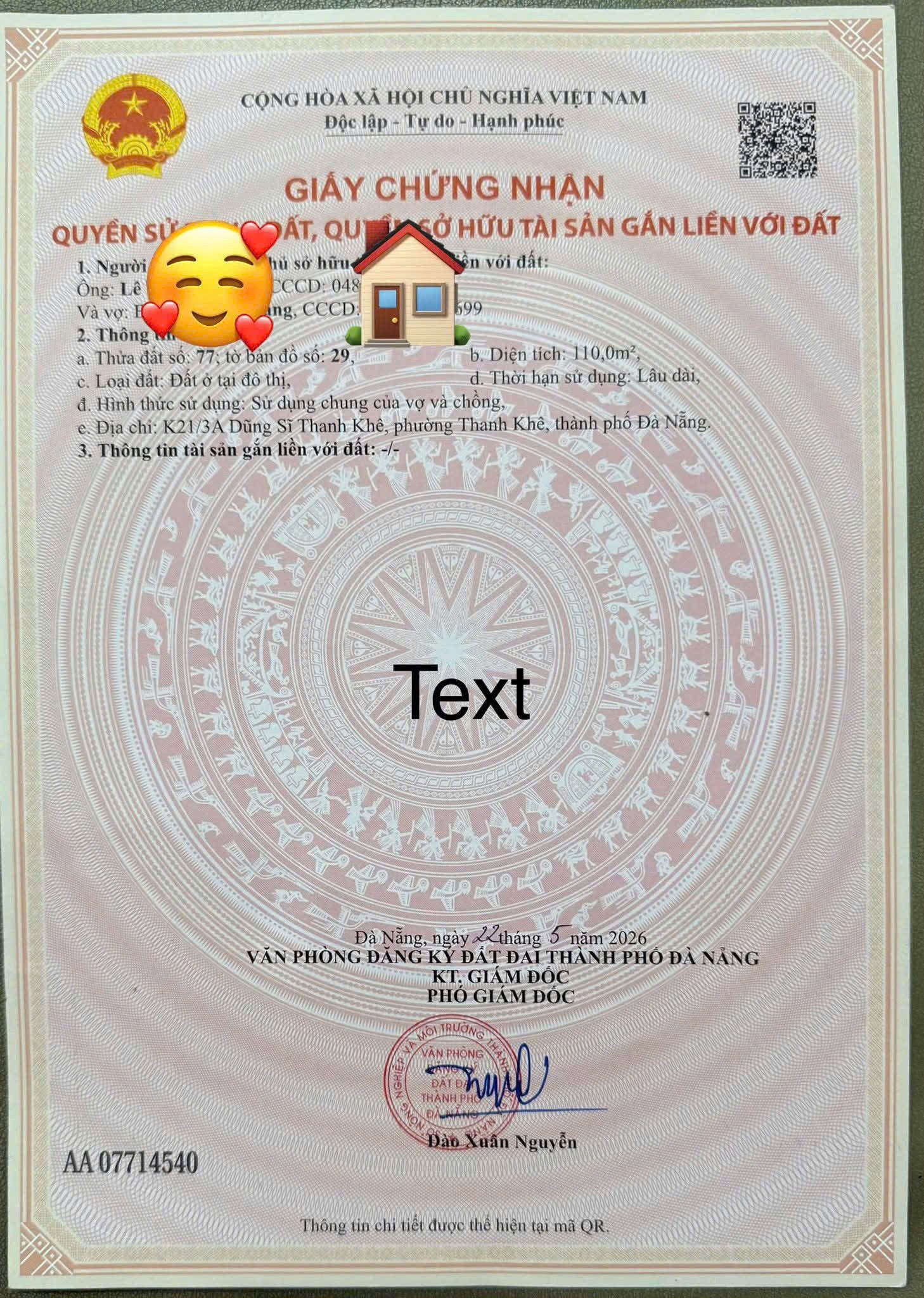 Đất Dũng Sĩ Thanh Khê 110m² 📌📌📌LÀM VIỆC TRỰC TIẾP GIÁ TỐT !!!