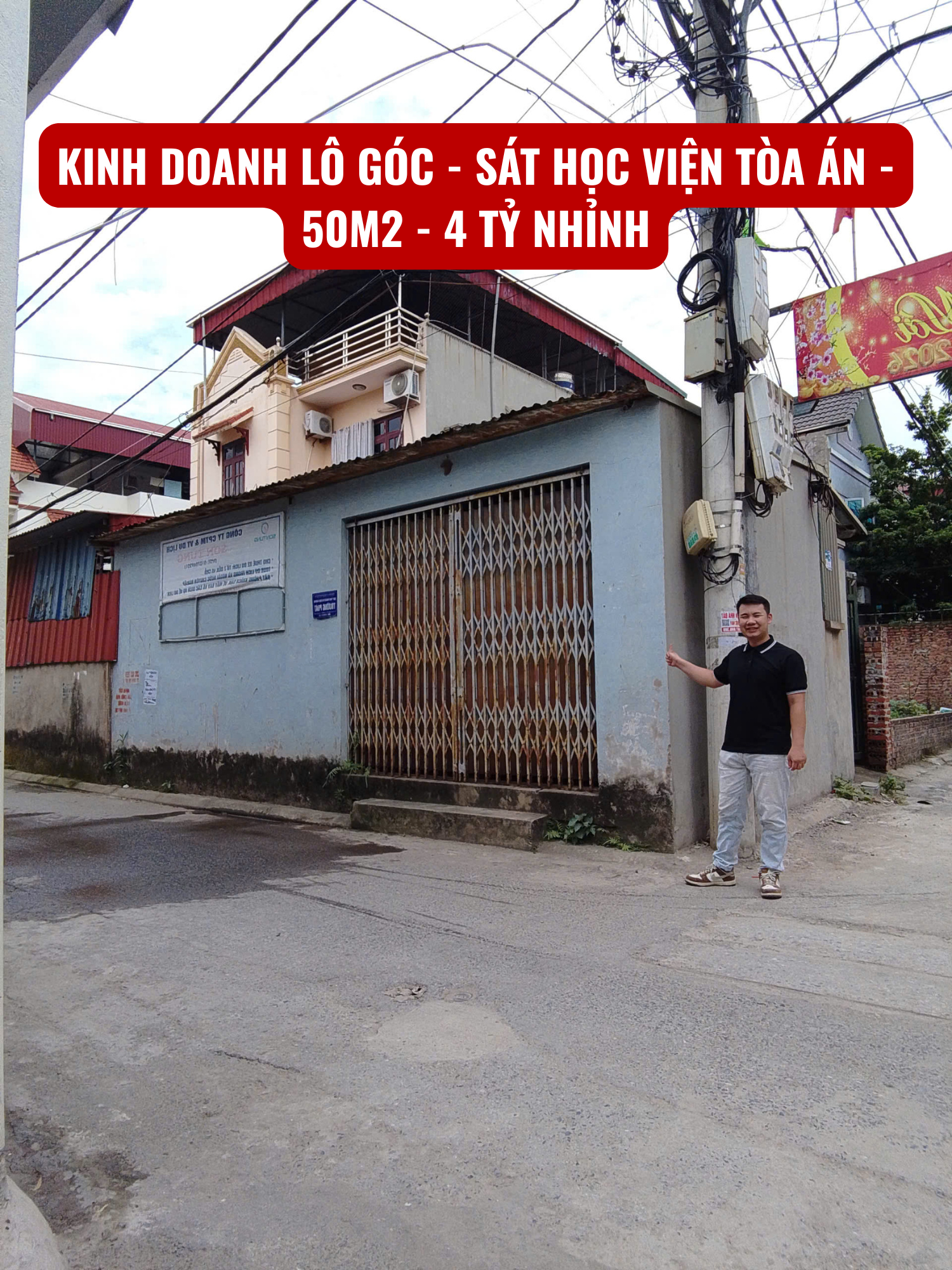 SIÊU PHẨM BÁN NHANH 📣 KINH DOANH LÔ GÓC - SÁT HỌC VIỆN TÒA ÁN - 50M2 - 4 TỶ NHỈNH