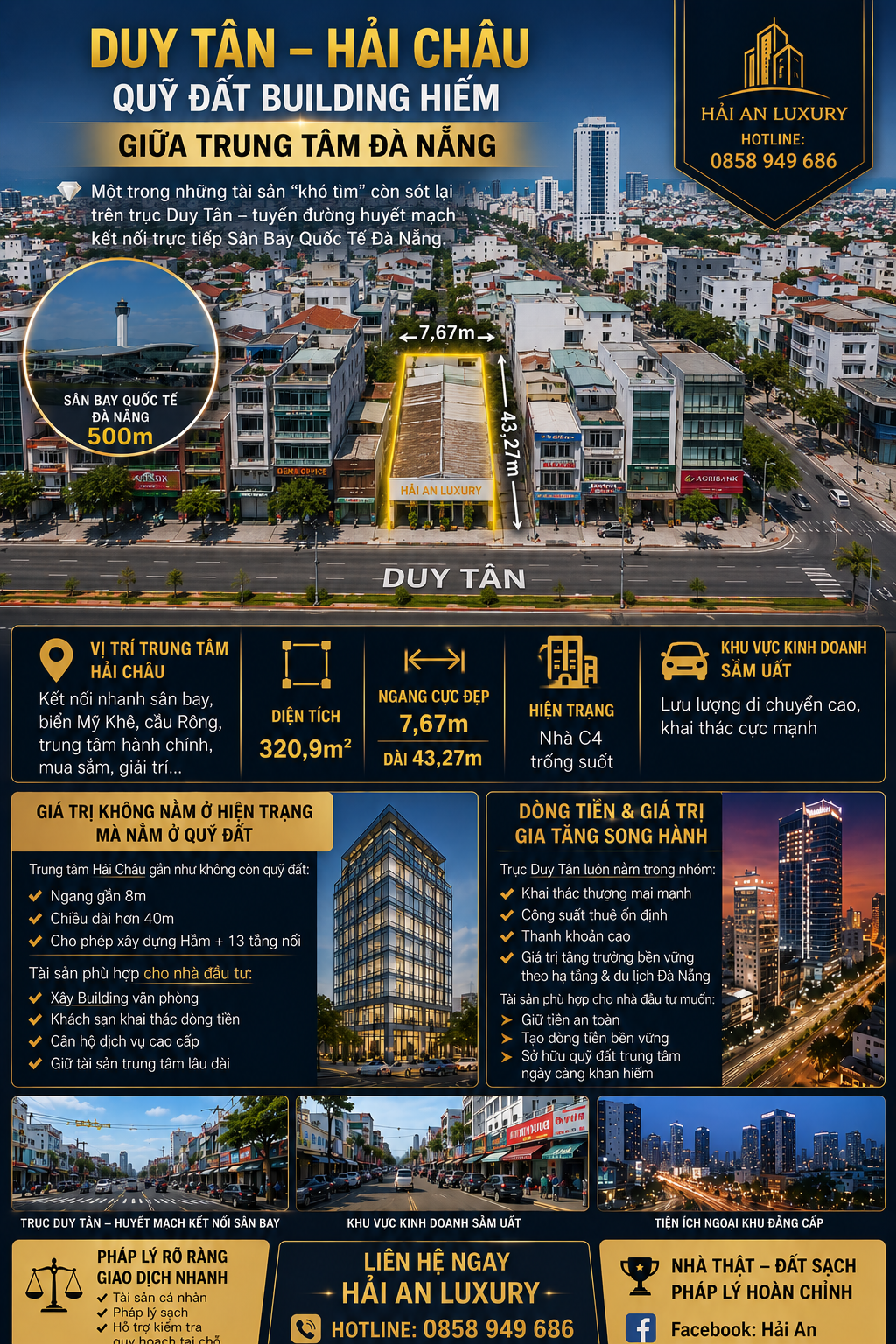 🔥 DUY TÂN – HẢI CHÂU
QUỸ ĐẤT BUILDING HIẾM GIỮA TRUNG TÂM ĐÀ NẴNG ✨