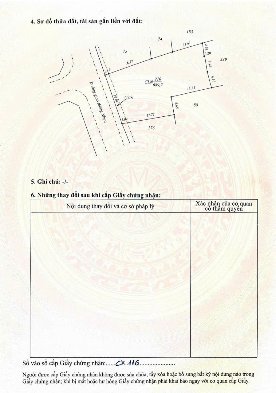 BÁN GẤP LÔ ĐẤT ĐÔNG HỚI– 689,2M² CÓ 150M² ĐẤT Ở GIÁ SỐC
