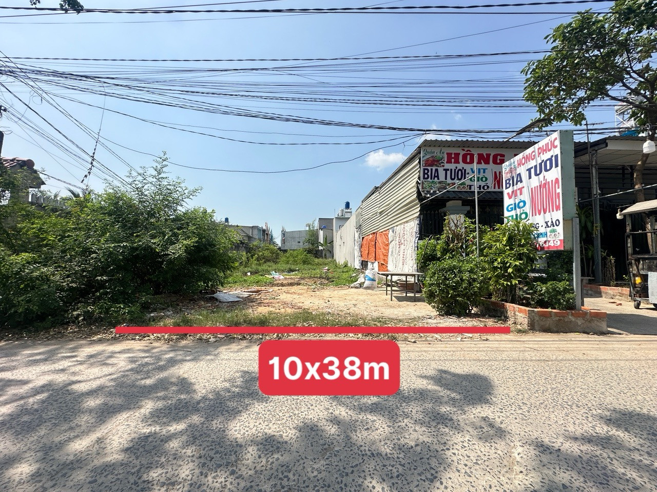 Bán 380m2 đất mặt tiền đường bê tông đối diện bệnh viện hàn quốc, gần Giồng Lớn