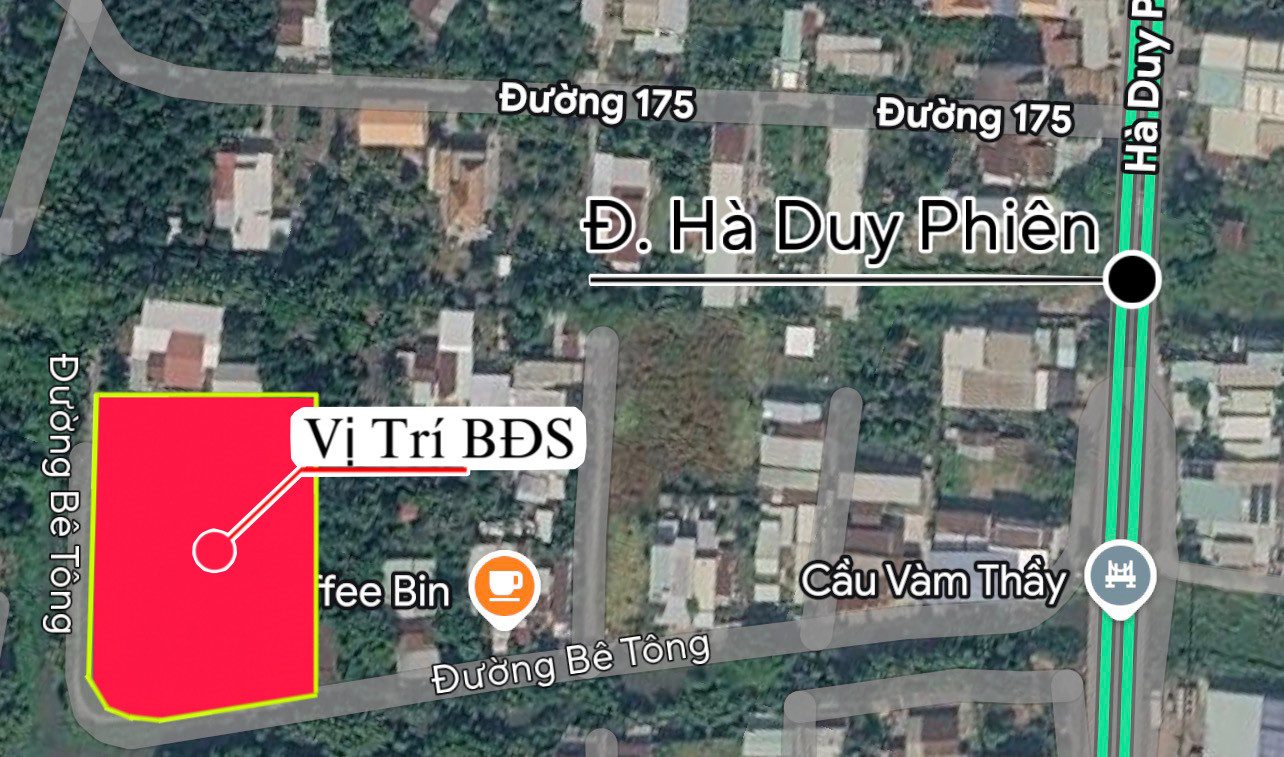 Bán đất 4286.4m² có sẵn 860m² thổ cư ngang 70m giá 30 tỷ tại Đường Hà Duy Phiên Xã Bình Mỹ