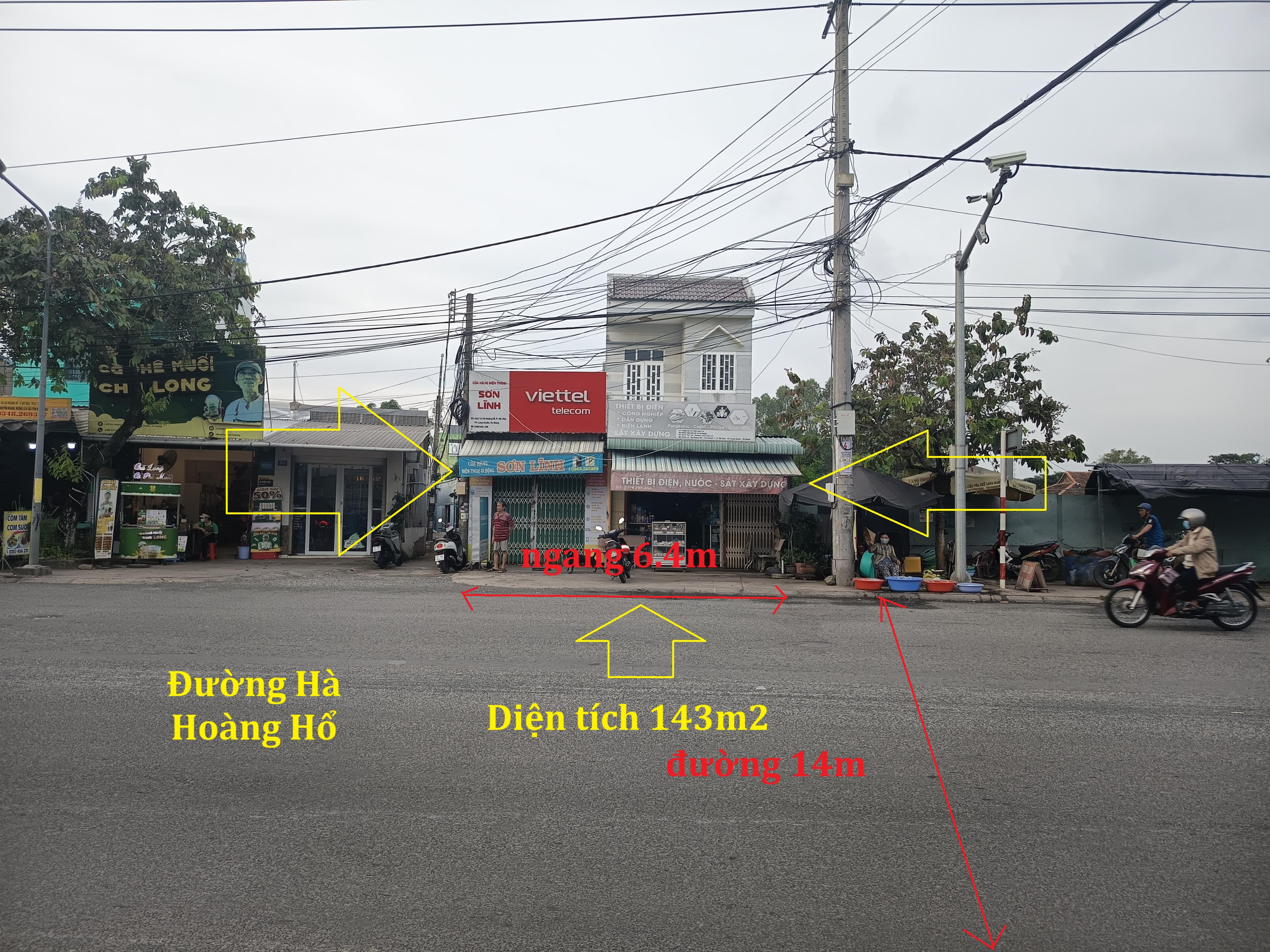 BÁN ĐẤT 143,1 M² NỞ HẬU, NGANG 6,4M, ĐƯỜNG HÀ HOÀNG HỔ, PHƯỜNG MỸ HÒA, LONG XUYÊN