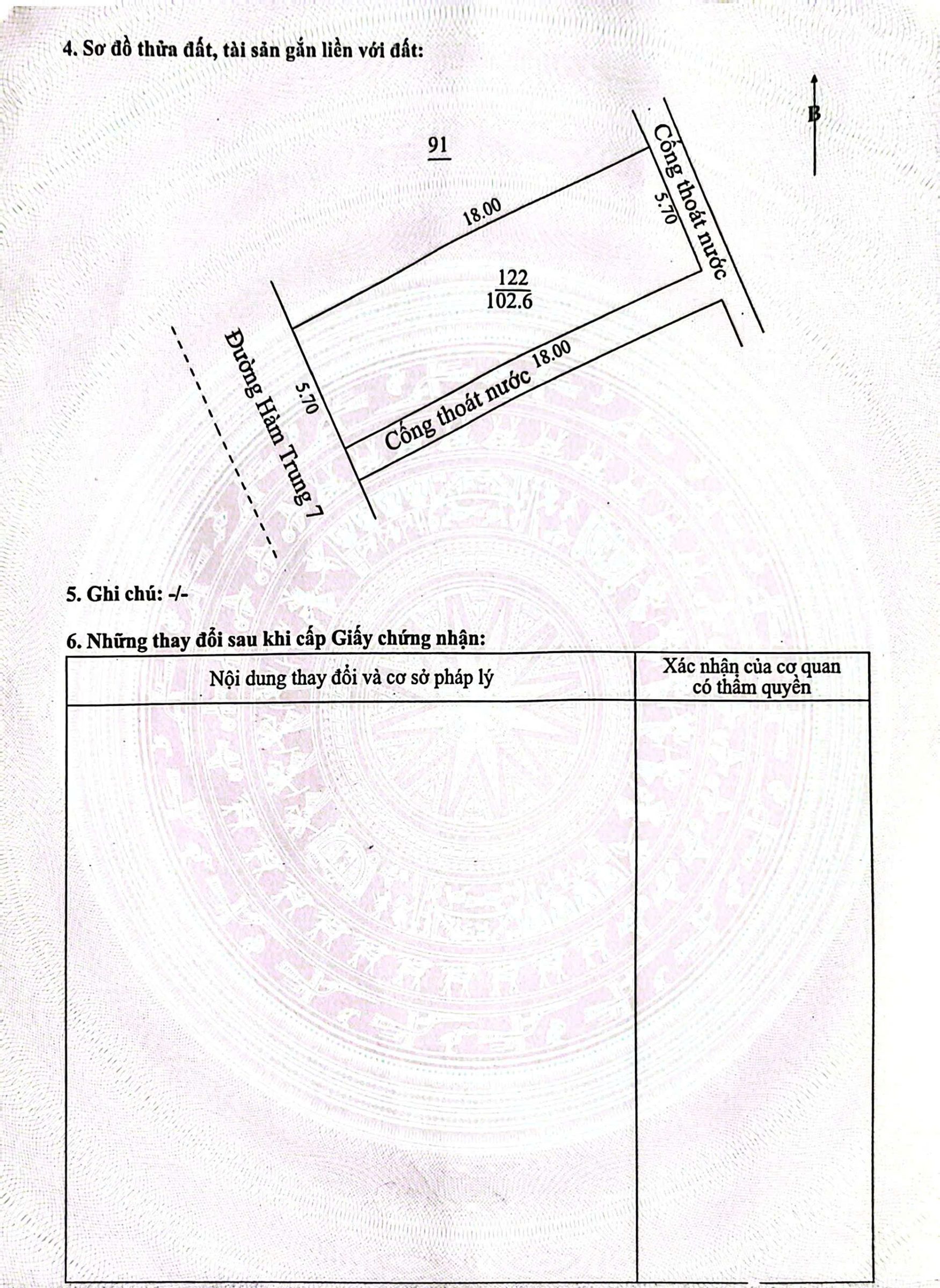 BÁN ĐẤT HÀM TRUNG 7 – KẸP LỐI THOÁT HIỂM 1M BÊN HÔNG