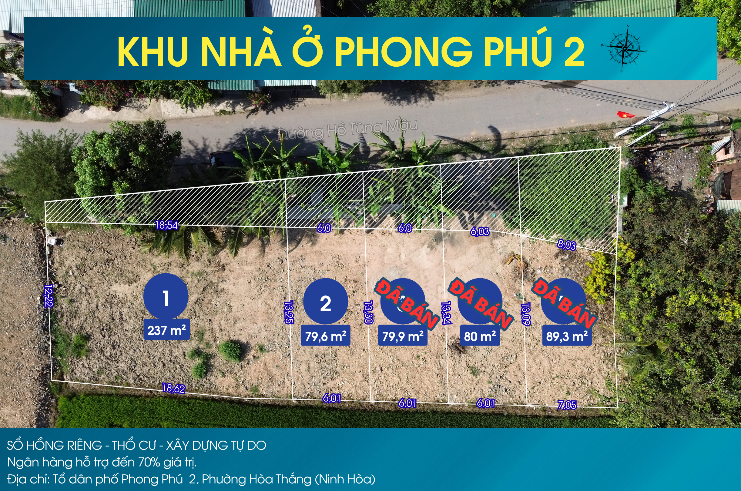 Bán đất nền 80m2 tại Hồ Tùng Mậu, 599 triệu, Phường Hòa Thắng