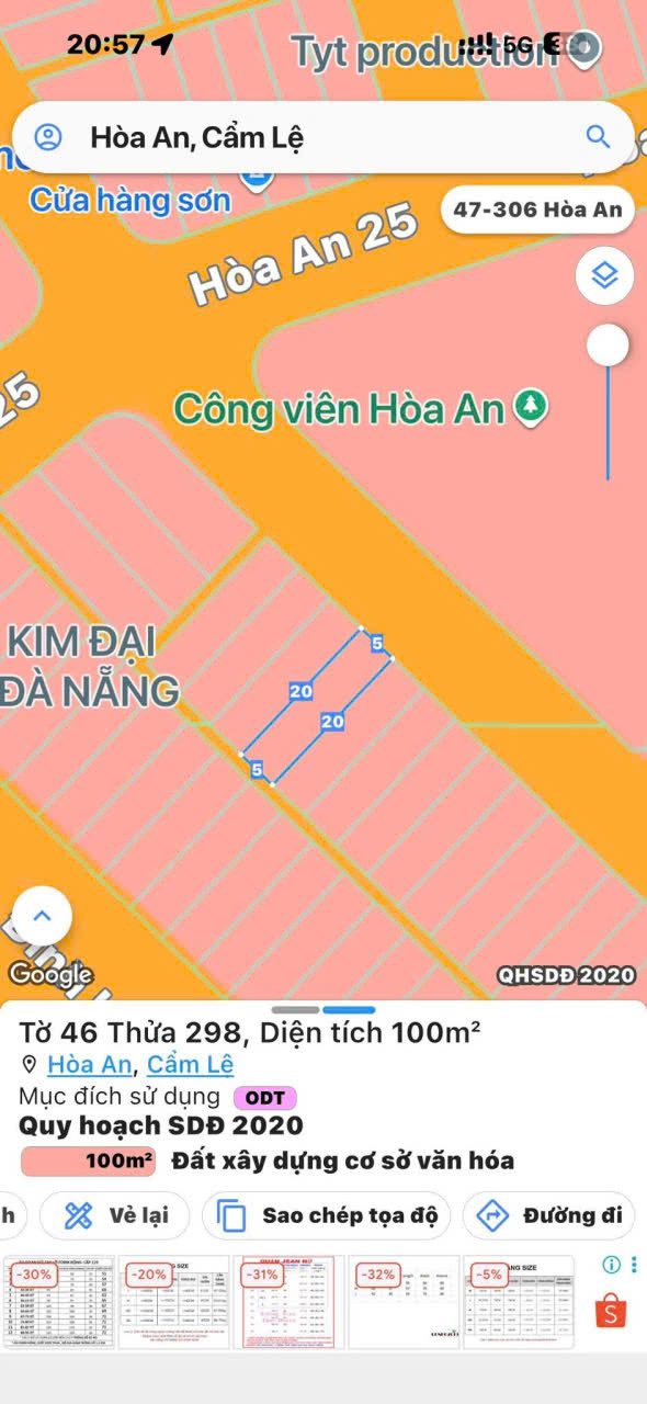 📌📌📌LÀM VIỆC TRỰC TIẾP GIÁ TỐT !!! Bán đất Hòa An 24, Hòa An