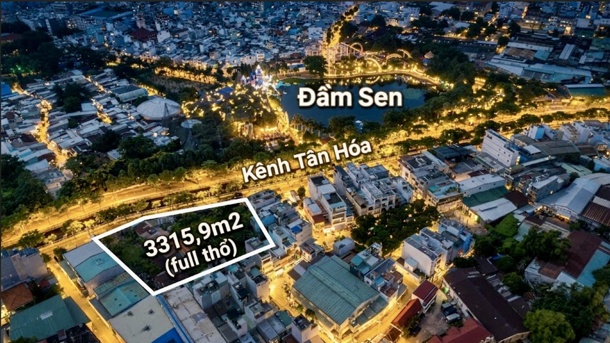 Quỹ đất mặt tiền Đầm Sen [ 76 x 56 ] 47 Kênh Tân Hoá, Tân Phú