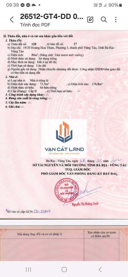 🏡 BÁN NHÀ 1 TRỆT 2 LẦU MỚI – 4PN, 4WC – ĐƯỜNG HOÀNG HOA THÁM (TP. VŨNG TÀU) – 80M² – 9,5 TỶ – VỊ TRÍ TRUNG TÂM, Ở HAY LÀM HOMESTAY ĐỀU HỢP