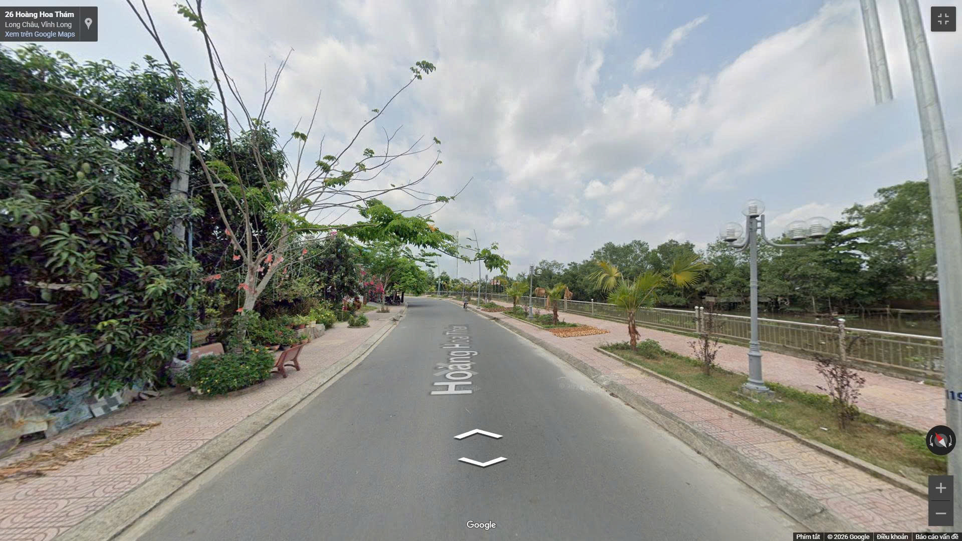 Bán đất 105m² full thổ cư ngang 5m giá 3 tỷ đường bờ kè Hoàng Hoa Thám phường 2 nay là Phường Long Châu, tỉnh Vĩnh Long