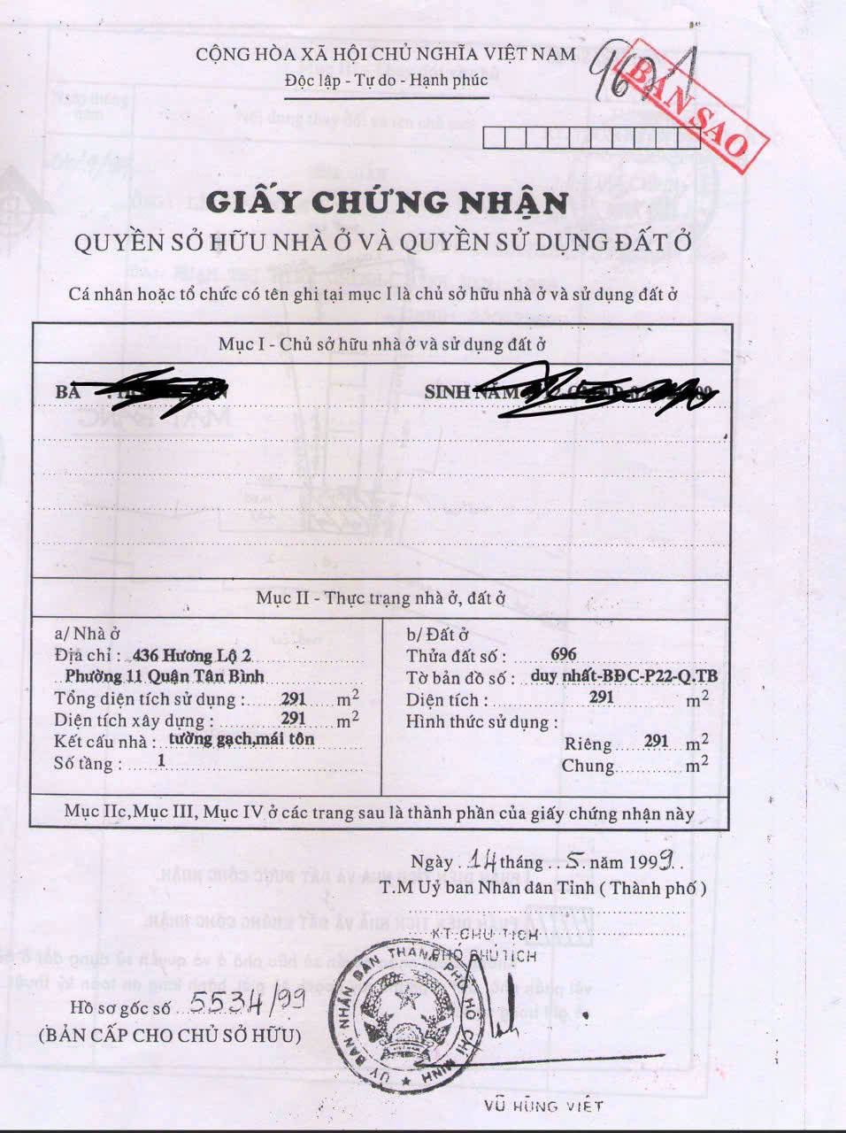 Bán nhà Hồng Lạc, P11, Q.Tân Bình – Giá 40 tỷ