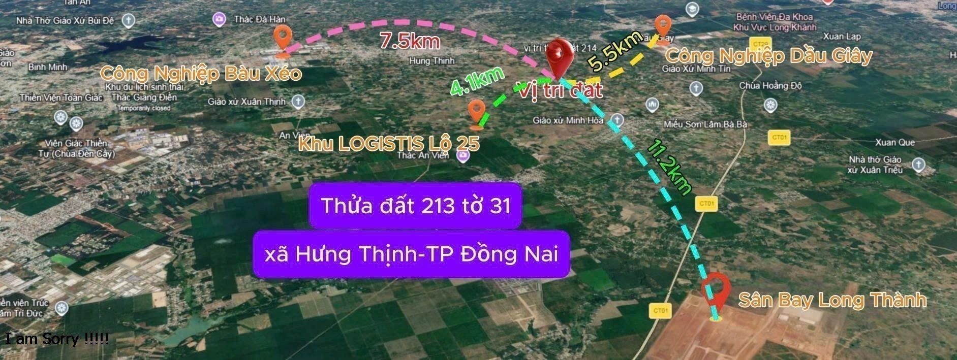 Bán Đất 1492m² giá 2.09 tỷ tại Đường Hưng Bình 1 Xã Hưng Thịnh Huyện Trảng Bom Đồng Nai chỉ nhỉnh hơn 2 tỷ