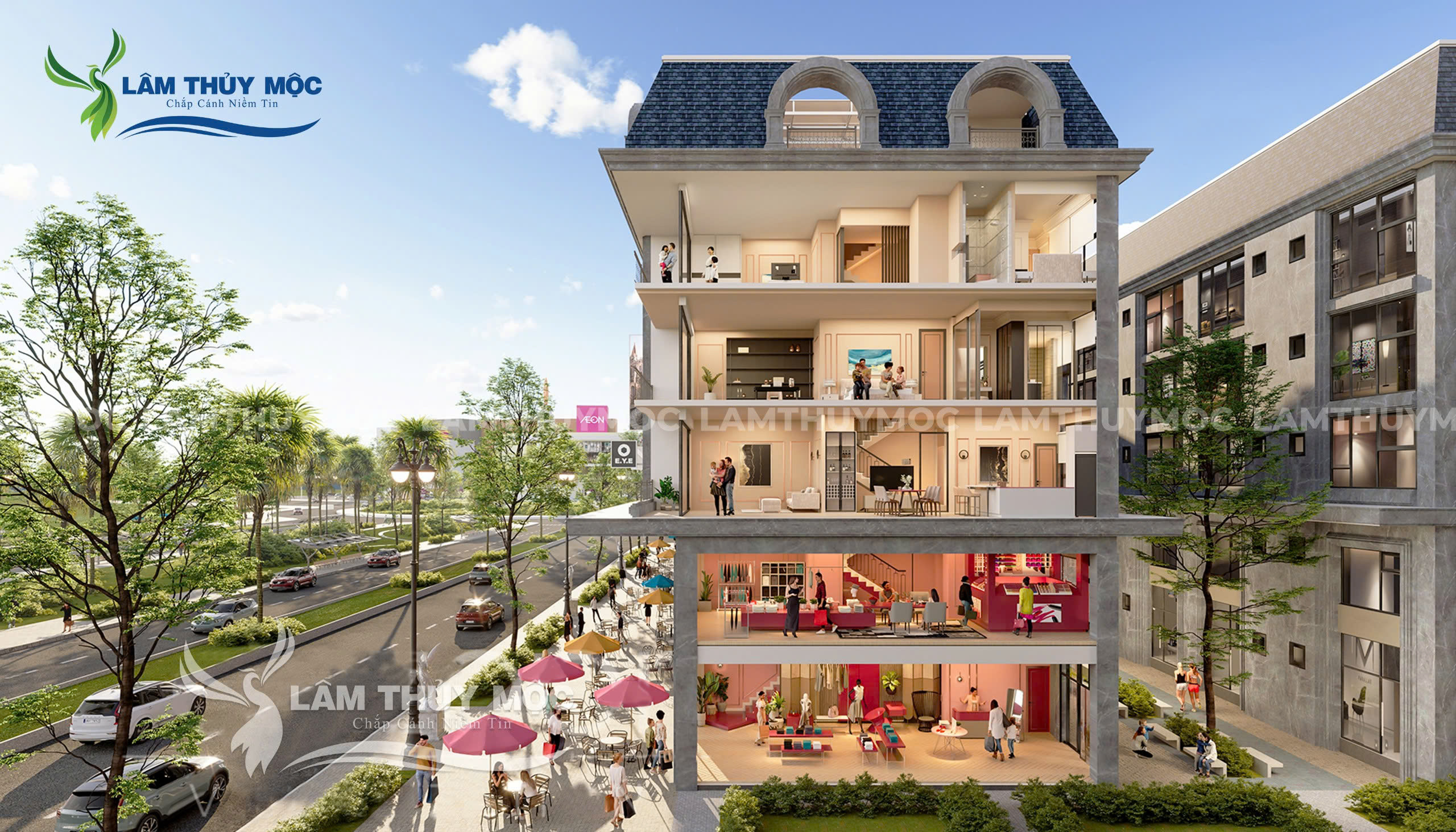 MUA NGAY CĂN SHOPHOUSE MẶT TIỀN ĐỐI DIỆN AEON MALL