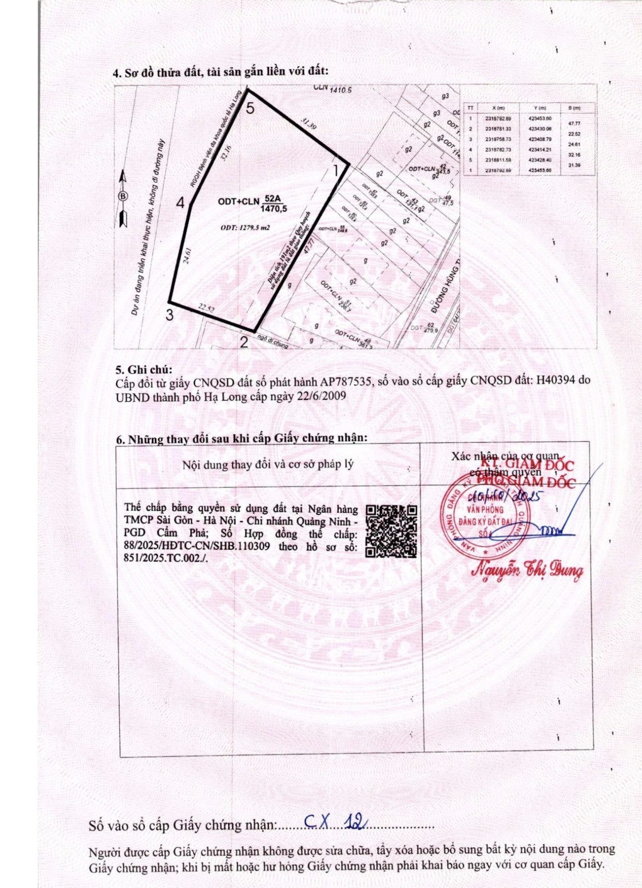 Bán đất 1470.5m² có sẵn 1279.5m² thổ cư ngang 57m giá 102 tỷ tại Đường Hùng Thắng Phường Bãi Cháy