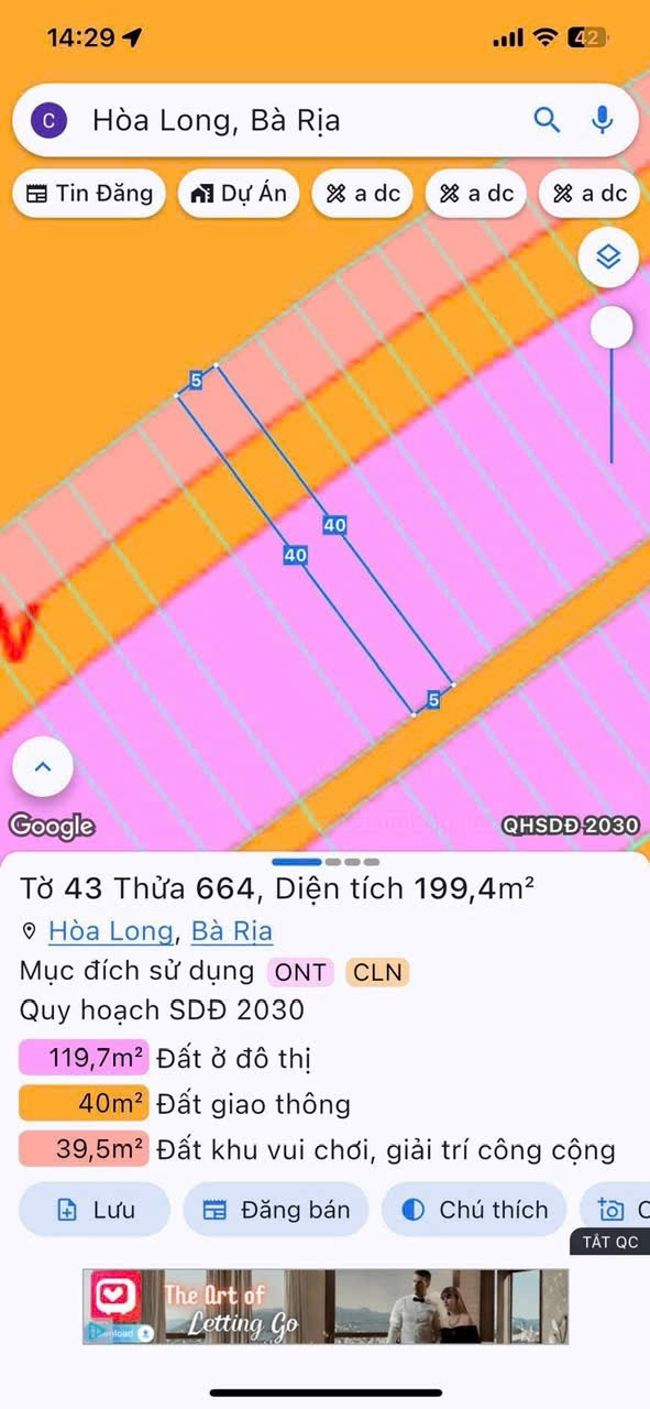 Bán Đất 199m² thổ cư 70m² giá 3.35 tỷ tại Đường Hùng Vương Xã Hoà Long Thành phố Bà Rịa Bà Rịa - Vũng Tàu