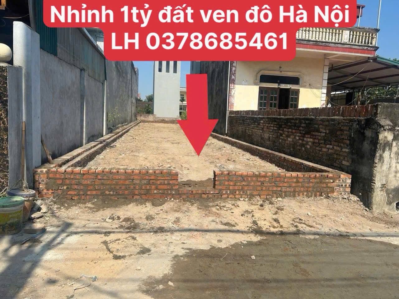 Nhỉnh 1tỷ đất đẹp ven Hà Nội