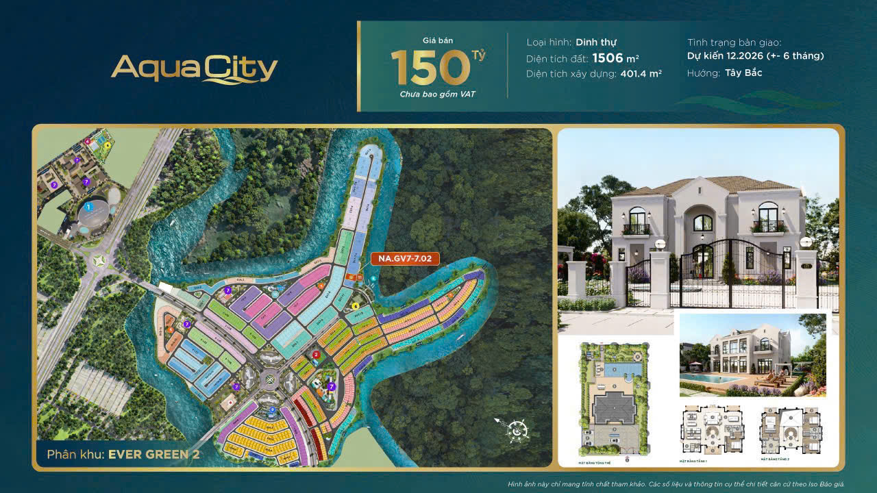 Dinh Thự Aqua City - độc tôn - nâng tầm vị thế chủ nhân