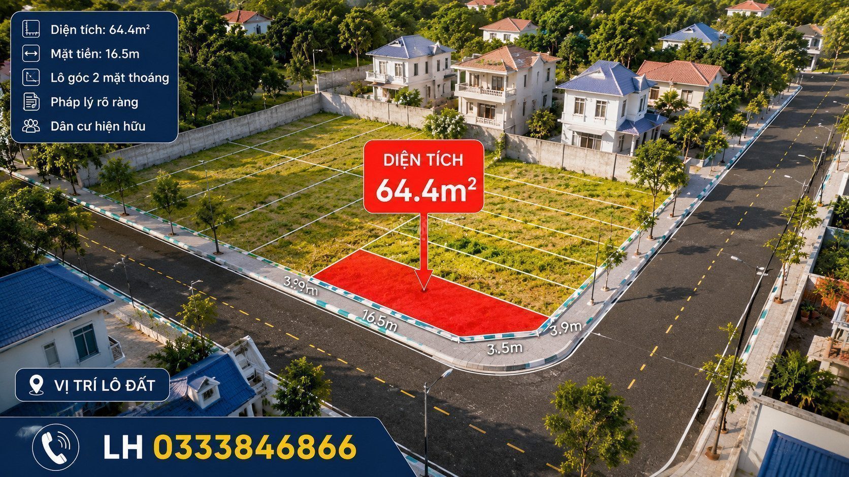Hàng hiếm khu ĐH 100m2 phù hợp xây 20 + phòng cho thuê, alo 0963989690