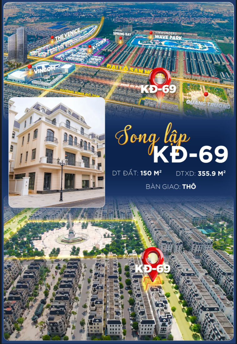 🔥 CHẠM ĐÁY GIÁ PHÂN KHU KINH ĐÔ – SONG LẬP 10M MẶT TIỀN CHỈ 22.X TỶ