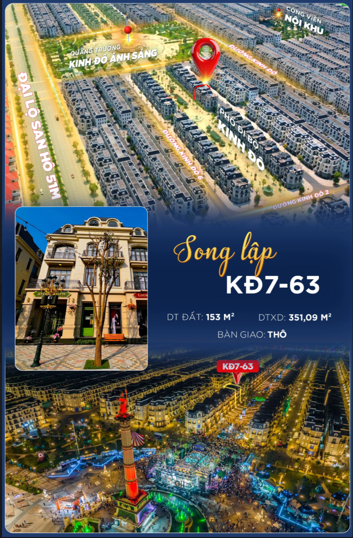 🔥 HÀNG HIẾM PHÂN KHU KINH ĐÔ – SONG LẬP TÂY NAM GIÁ CỰC HỢP LÝ