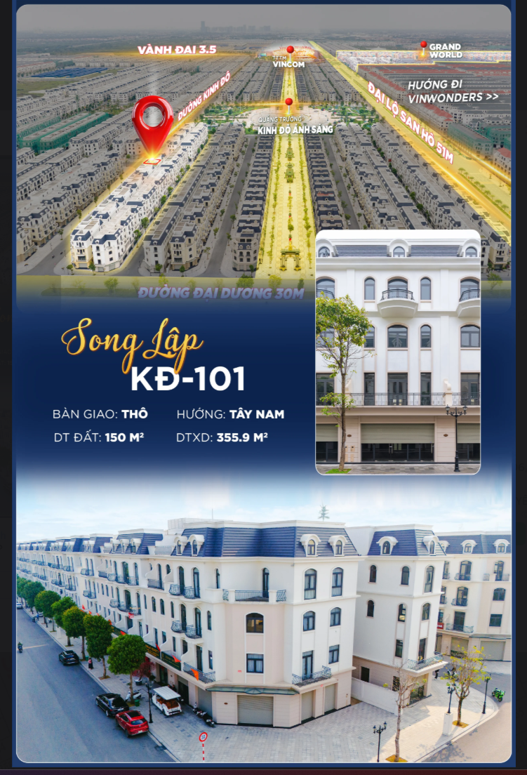 [KINH ĐÔ SONG LẬP] – KHI ĐẲNG CẤP SỐNG GIAO THOA CÙNG DÒNG TIỀN