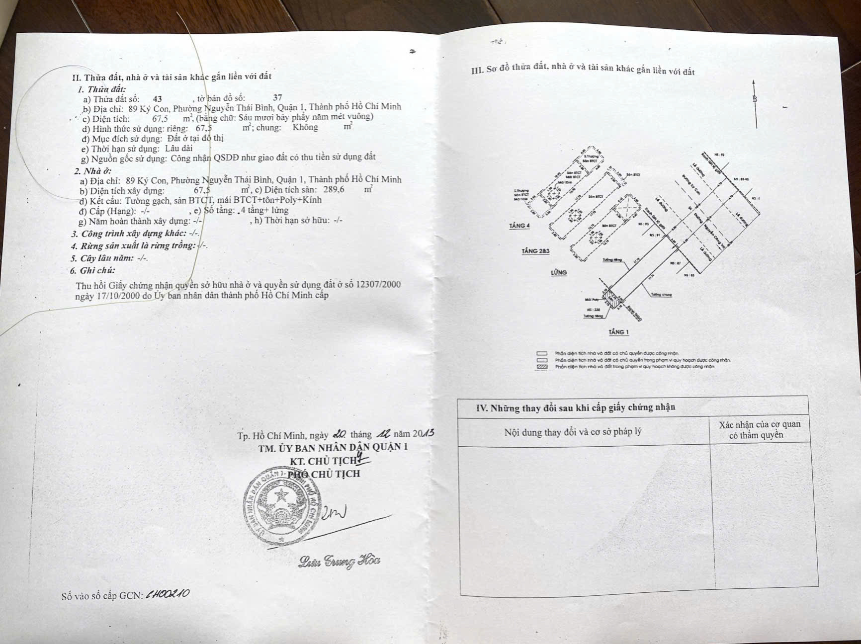 Bán nhà Mặt tiền Ký Con, P. Nguyễn Thái Bình, Quận 1 – Giá 45 tỷ