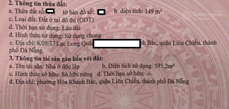 📌📌📌LÀM VIỆC TRỰC TIẾP GIÁ TỐT !!! Bán nhà kiệt Lạc Long Quân, Hòa Khánh Bắc